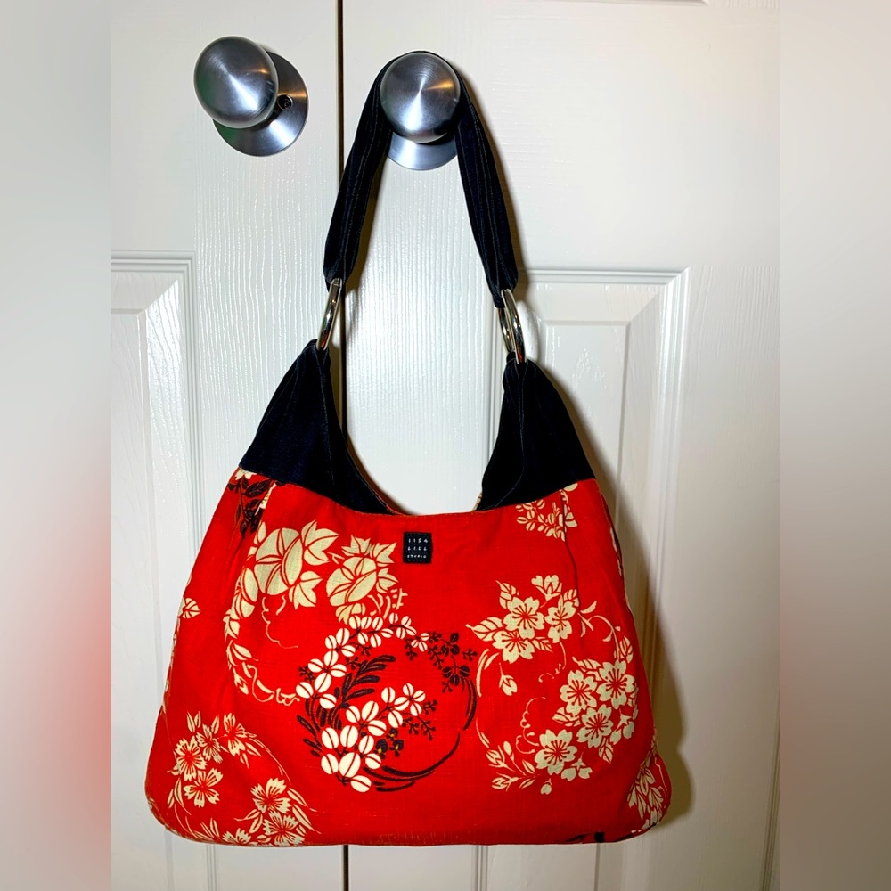 Lisa Lill Studio Hobo Over Shoulder Fabric Bag